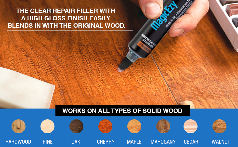 MagicEzy Wood Scratch RepairEzy (Clear) Scratched Wood Repair