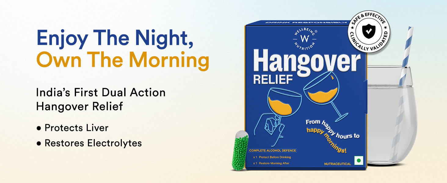Hangover relief, party smart