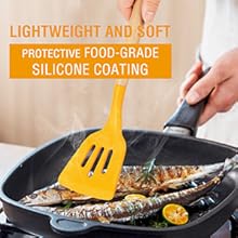 Heat Resistant Kitchen Tools Silicone Utensil cookwares durable non-stick gift present mom friend