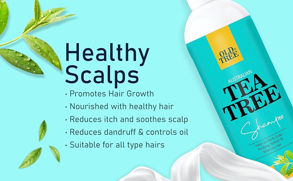 Buy Old Tree Tea Tree Shampoo for Smooth and Shiny Hair 500ml Online at