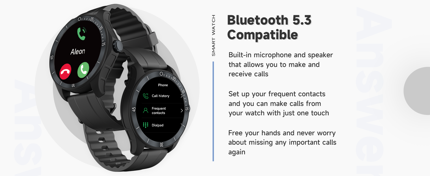 Smart Watches for men with Answer/Make Calls