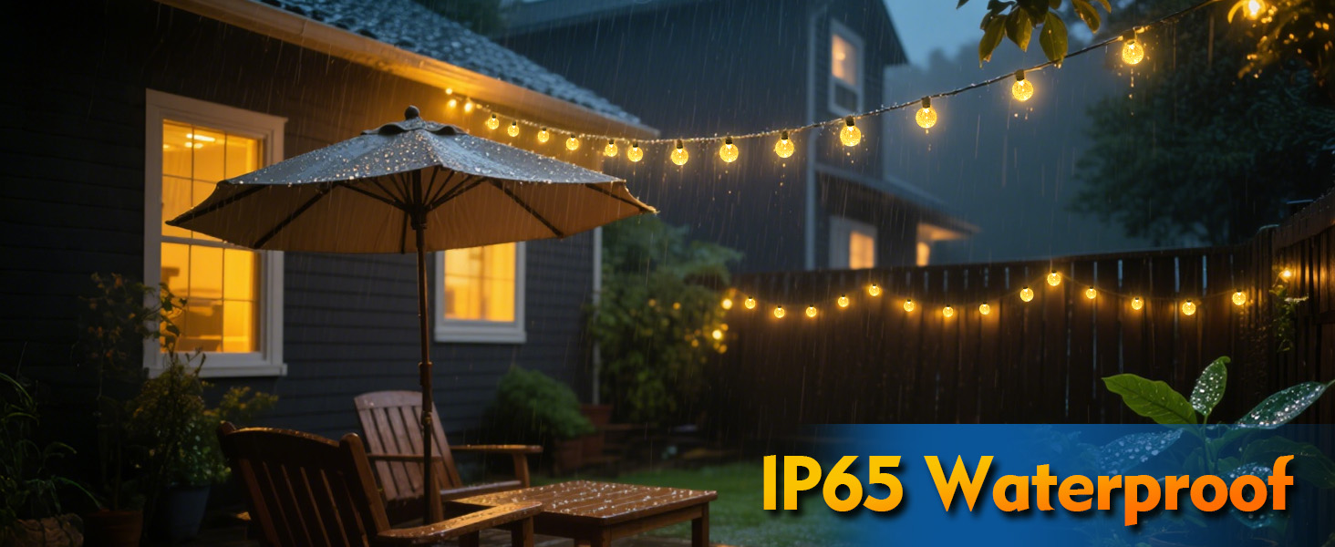 rechargeable battery powered string light