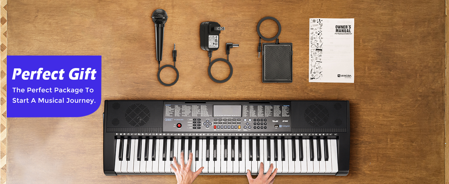 61 keys piano keyboard