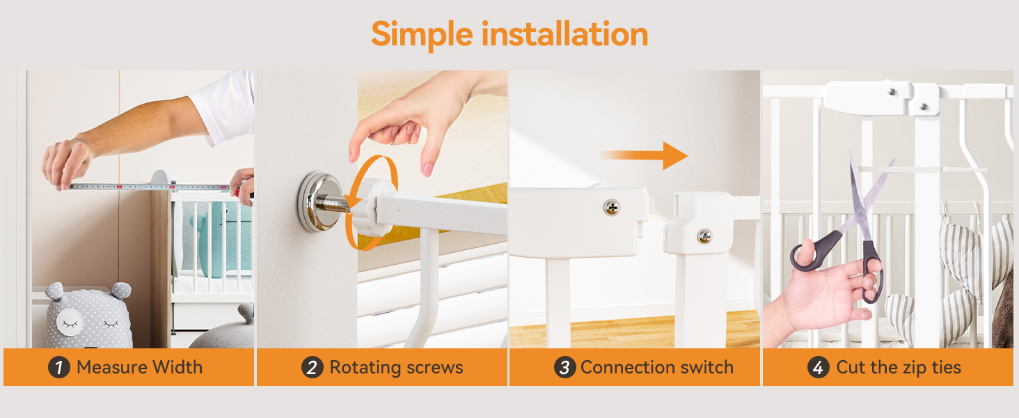 baby gate wall mounted no drilling