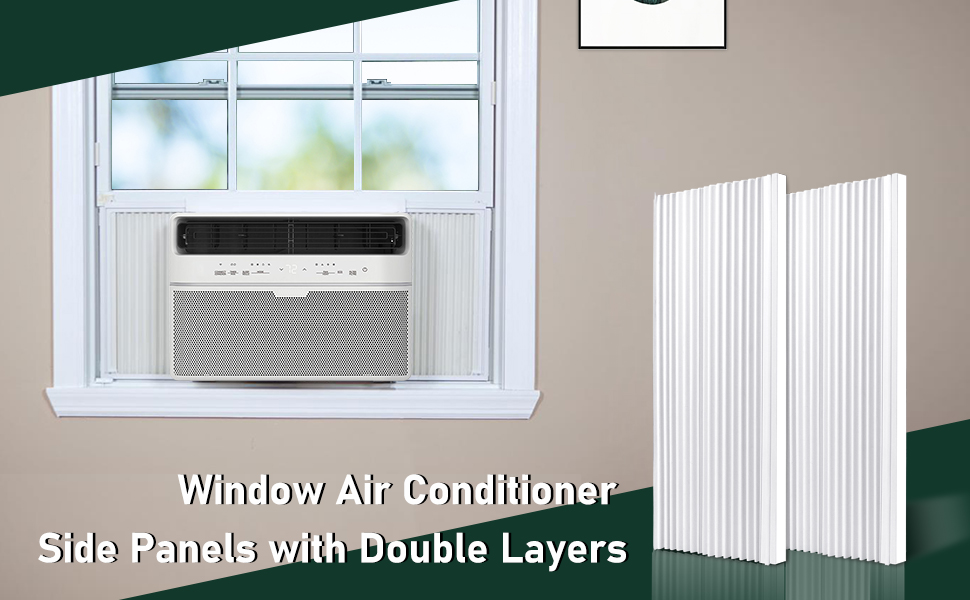 Flehomo Window Air Conditioner Side Panels with Double