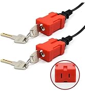 HiLKCO Plug Lock Electrical Cord Plug Lockout Device 2 Pack Outlet Locking Safety Lock Fits 2 and...