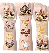 Yoyuspy Chicken Temporary Tattoos Stickers - 200+ Chicken Farm Tattoos Gifts Decor Stickers Chick...