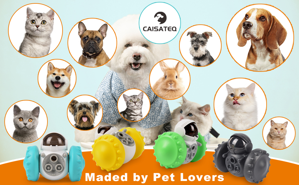 Pet Supplies Dog Treat Toy for Small Dogs, CAISATEQ Interactive Pet