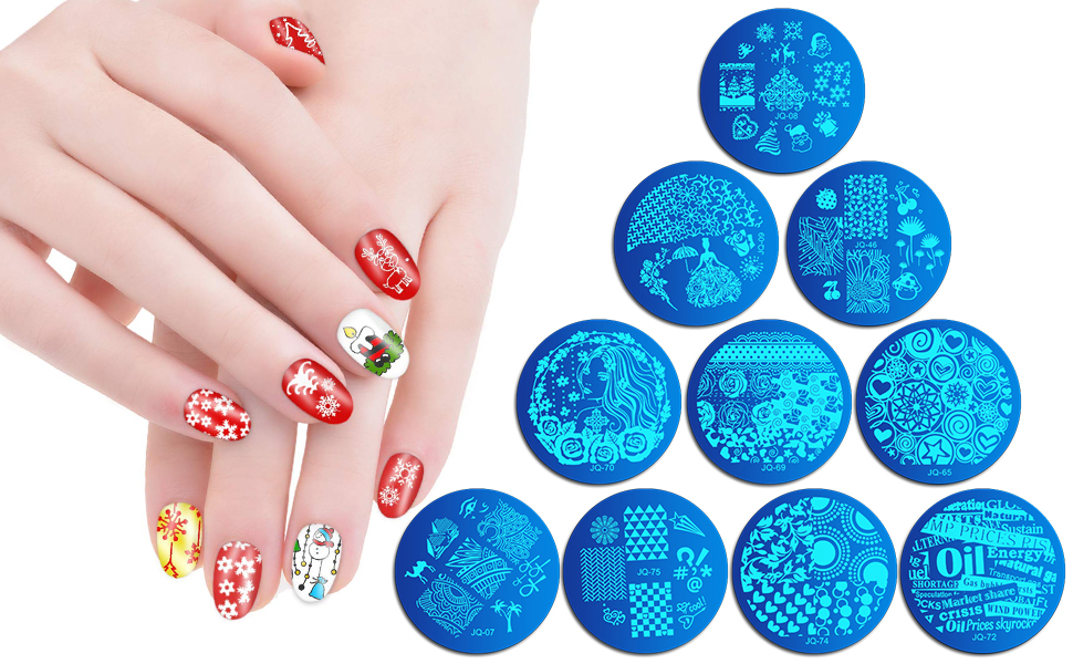 2. Best Nail Art Stamping Kit in Amazon: Biutee Nail Stamping Kit - wide 6