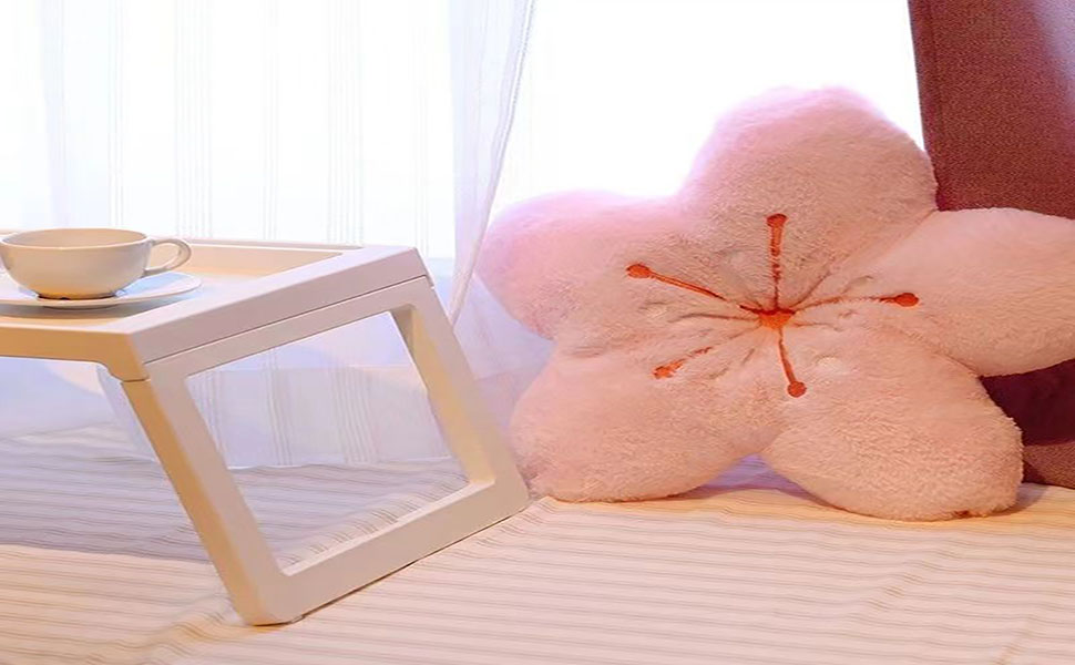 Cherry Blossom Plush Throw Pillow