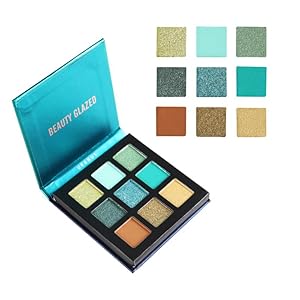 9 Farben Shine Diamond Lidschatten Make-up Pigmente Wasserdicht Shimmer Glitter Palette