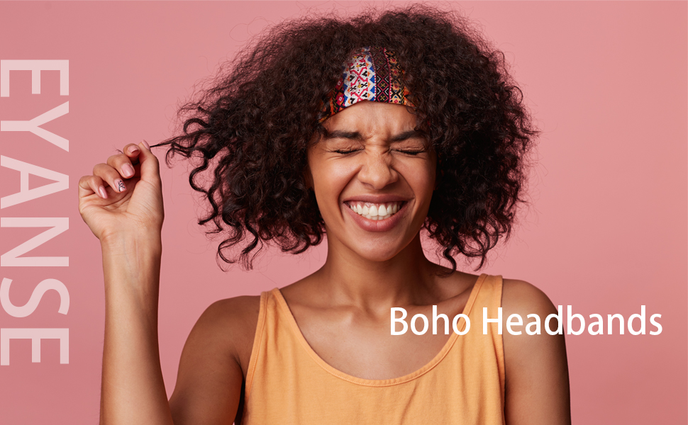 women boho headbands wide workout yoga fashion knotted head wraps elastic winter soft cloth fabric