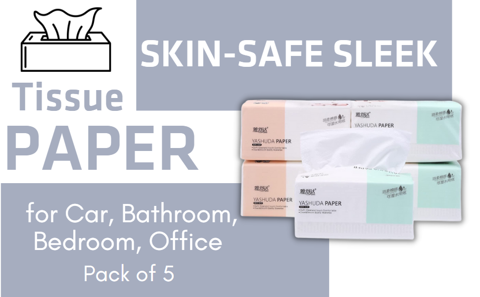 DC DECORIO® Tissue Papers (4 Ply, 65 sheets Per Pack) Pack of 5 100