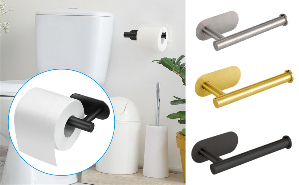 Amazon.co.jp: 浴室と浴室用無孔トイレットペーパーホルダー