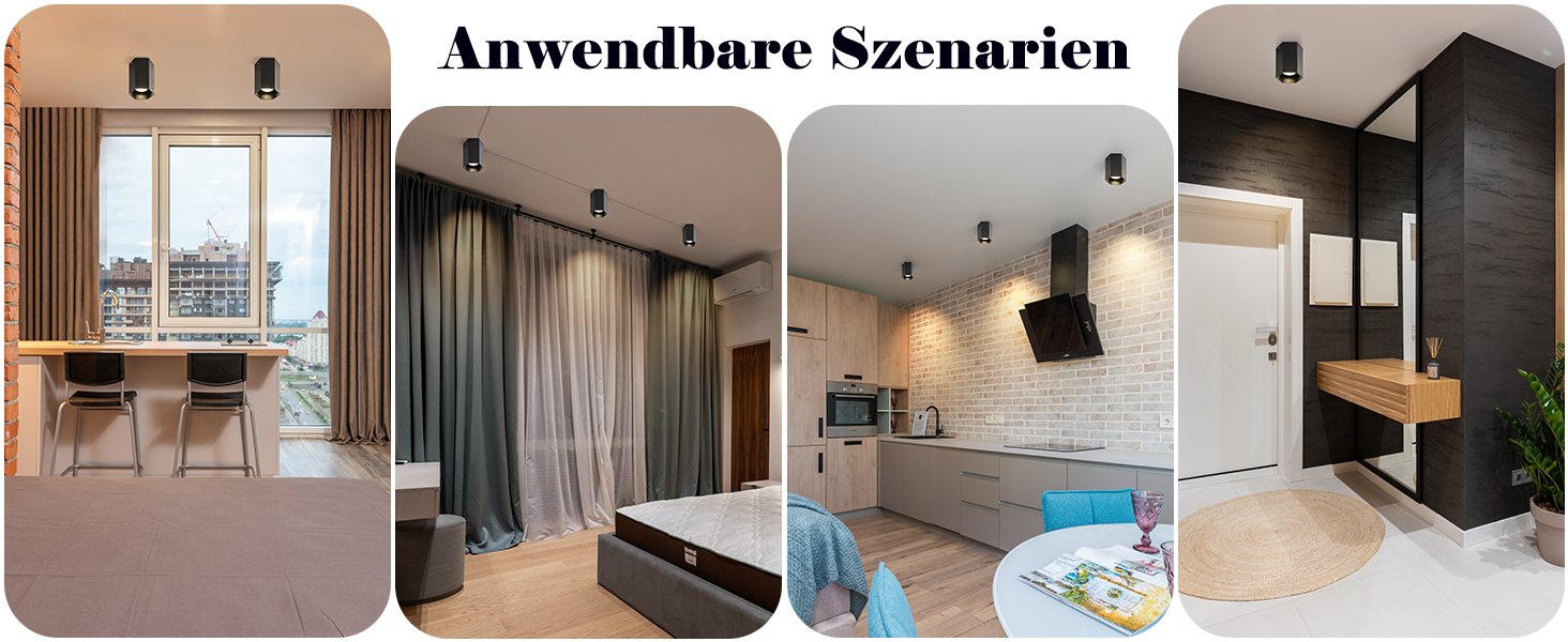aufbauspot schwarz
