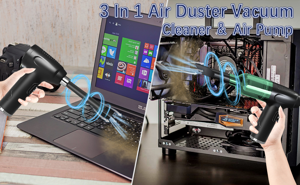 Exsivemy Electric Compressed Air Duster Cleaner for PC Rechargeable