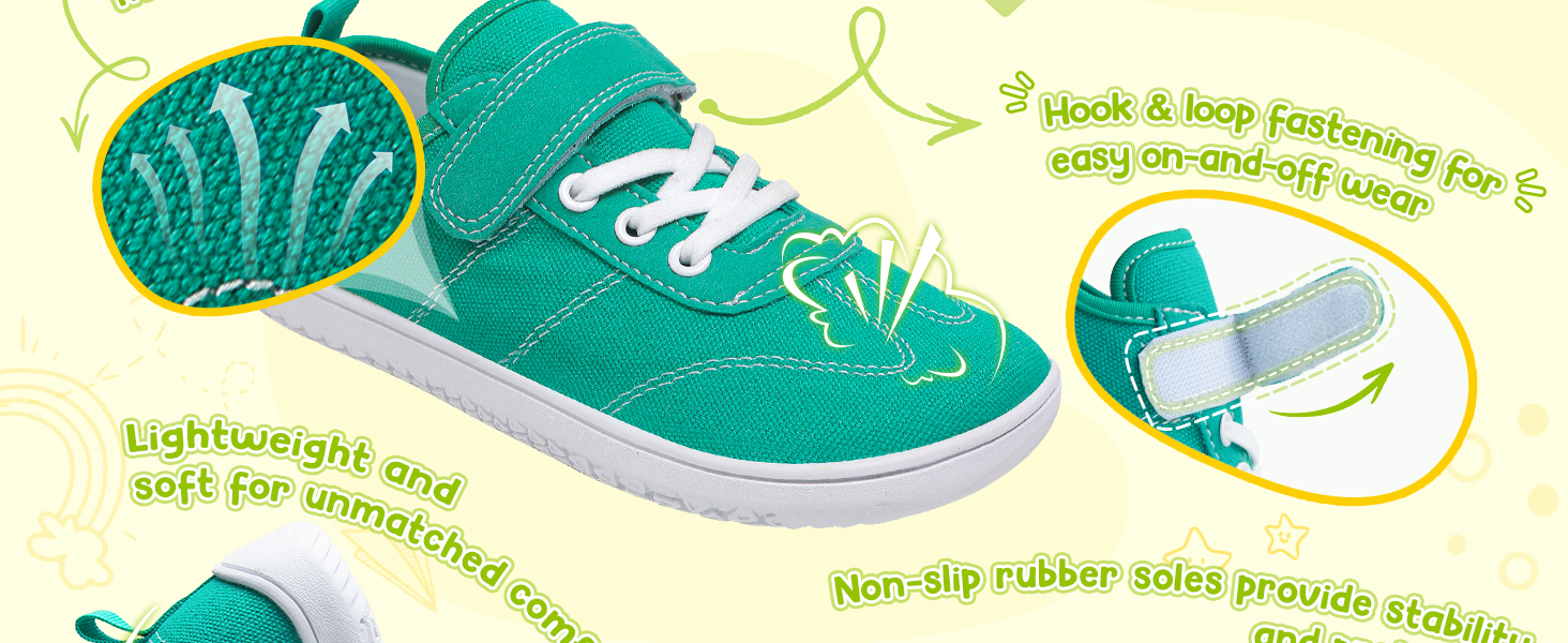 Kids Wide Barefoot Shoes Boys Girls School Trail Running Walking Sneaker