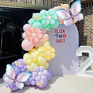 macaron balloons arch