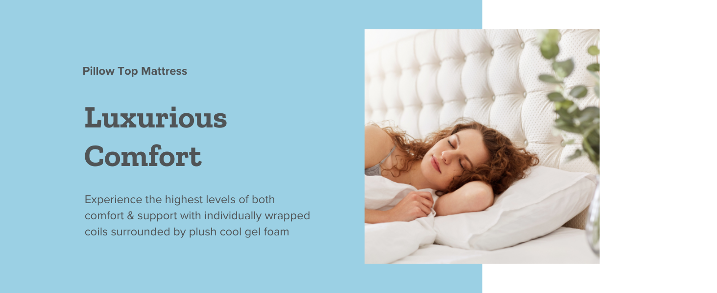 SomosBeds Fairhill Pillow Top Mattress Twin Mattress, 11