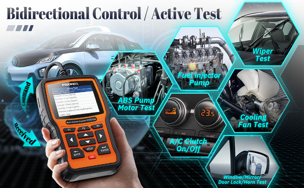 FOXWELL NT510 Elite Diagnostic Scanner fit for Mercedes