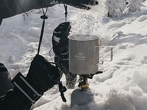 750ml Camping Titanium Pot