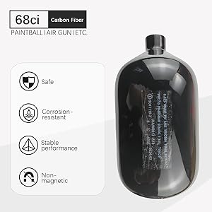 Amazon.com : DOT 68/4500 Paintball Tank,68ci hpa Tank,pcp