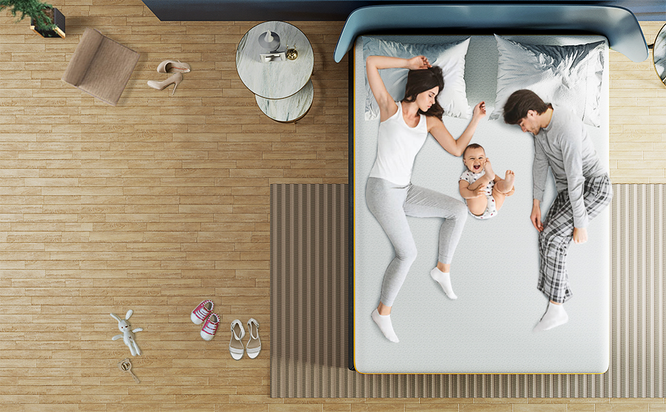 wowttrelax Gel Foam Mattress 140 x 200 H3 H4, 2 Sides Sleeping 7Zone