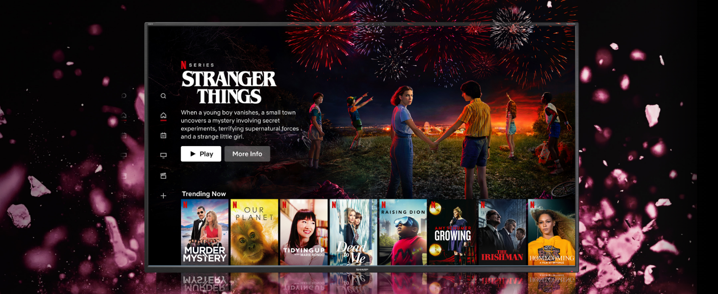 SHARP 32EE6K 32Inch HD Ready Smart LED TV in Black with Active Motion