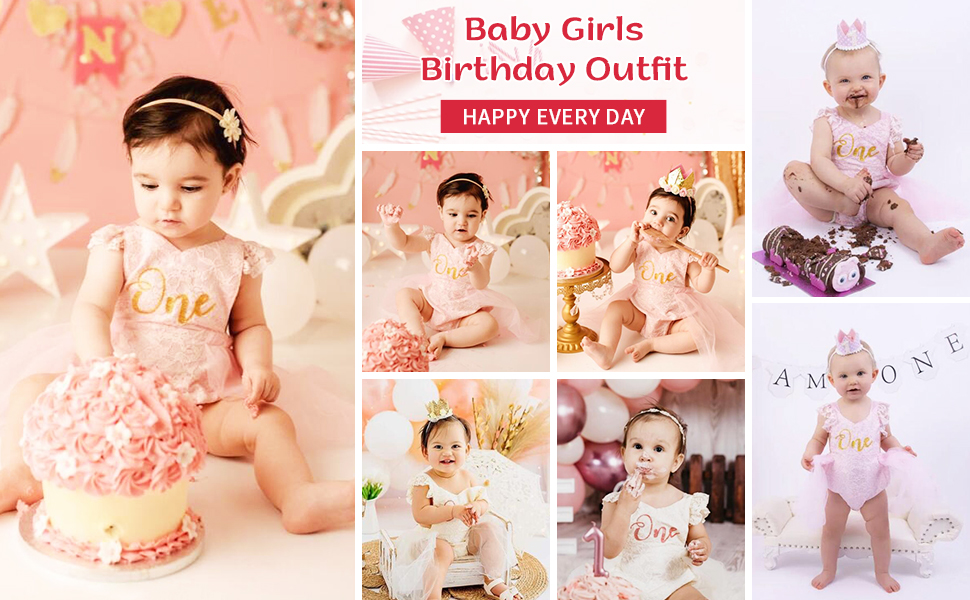 baby girl birthday outfit