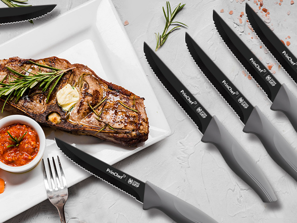 Amazon.com: PrinChef Knife Set, 19 Pcs Rust Proof Knives Set