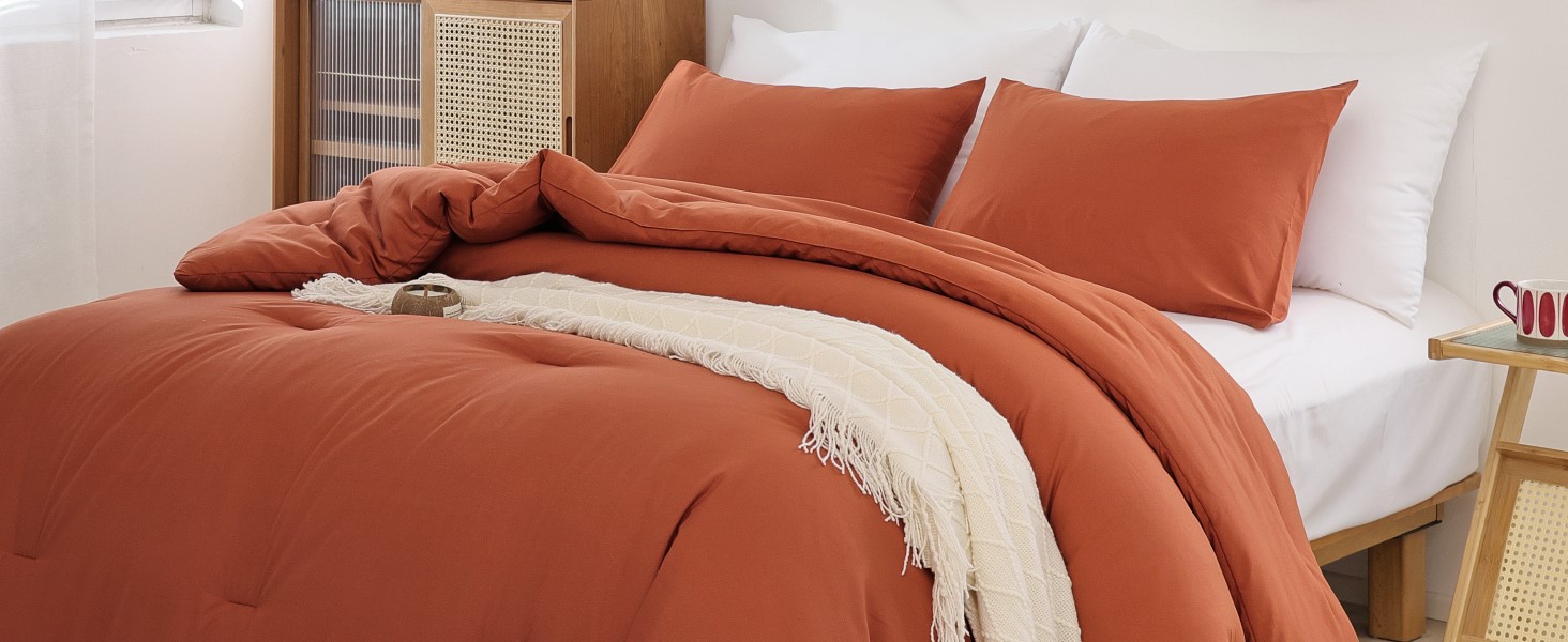 burnt orange comforter terracotta comforter orange comforter orange bedding rust comforter