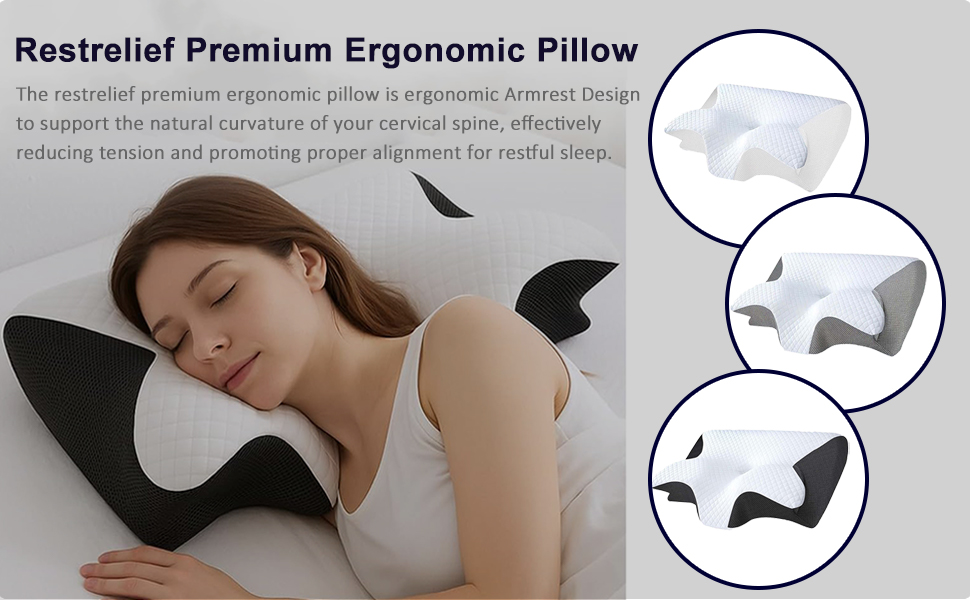 Amazon.com: RMHXCC Restrelief Premium Ergonomic Pillow Side