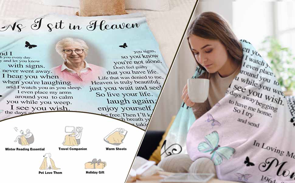 Custom Memorial Blankets with Photos for Loved Ones Lost