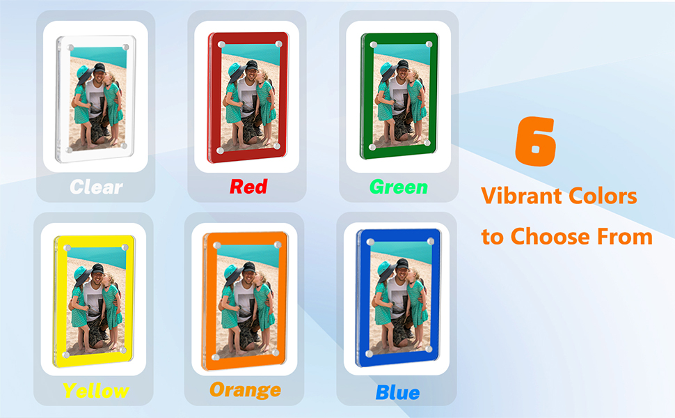 LIANHELILAI Mini Photo Frames for Refrigerator, 2