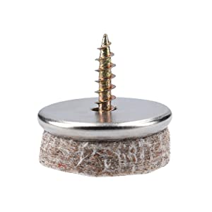 felt screw in glider for chair legs