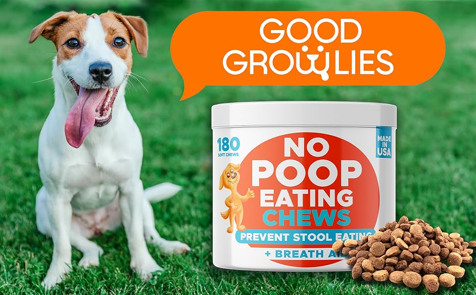 Chew No Poo Coprophagia Treatment for Dogs Prevent Dog Poop Eating Natural