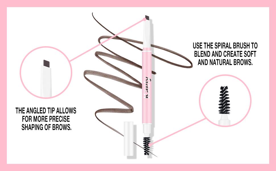 Kaely 3Pcs Mechanical Eyebrow Pencil, Eyebrow Contouring