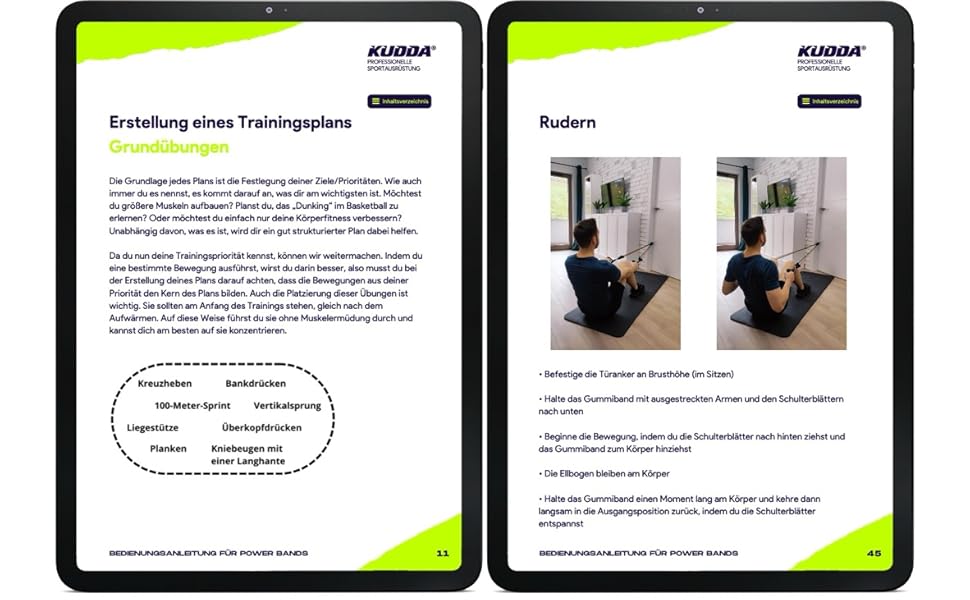 Präsentation der Anweisungen