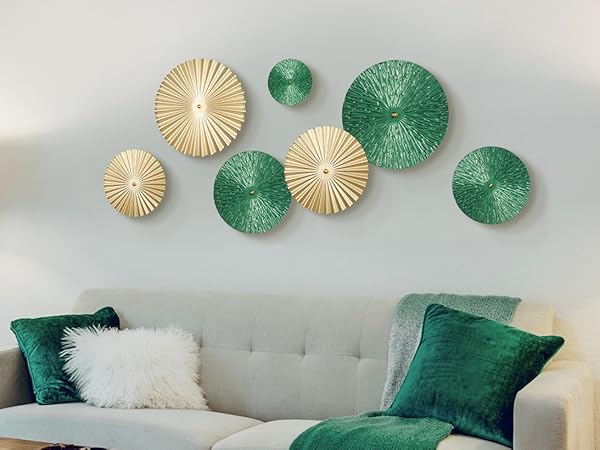 Amazon.com: TEIPAI Emerald Green and Gold Wall Decor for