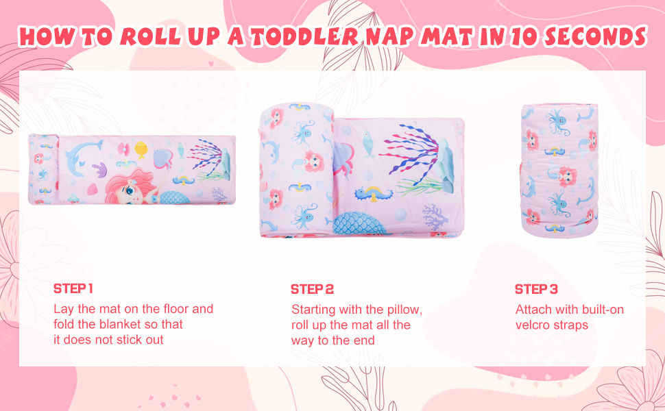 Engineering Vehicle Toddler Nap Mat with Removable Pillow