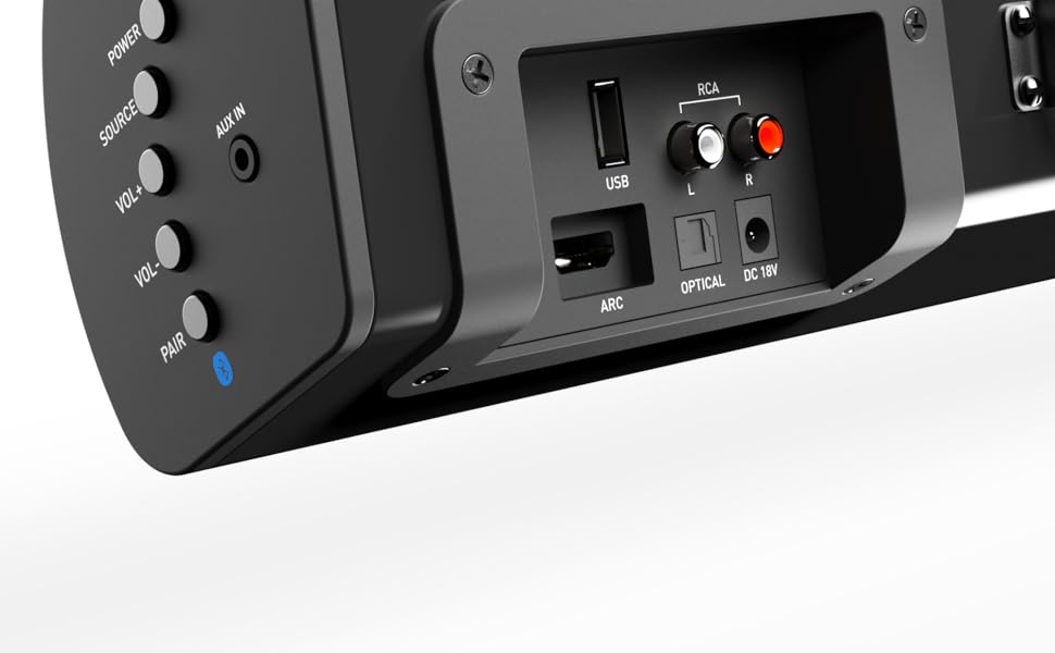 Teton offers a range of connectivity options, including Bluetooth, HDMI, USB, and AUX ports