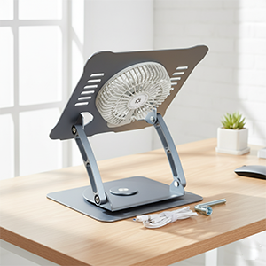Z17 Portable Laptop Stand, Ergonomic Adjustable Alloy Laptop Riser, Foldable Stand, Height Adjustable, Anti-Slip Design, Lightweight, Ideal for Work, Study, and Travel 11 SPN-MX9E8