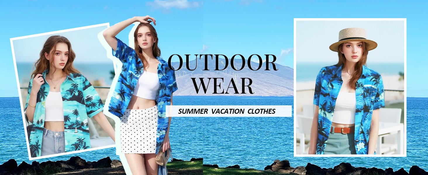 women beach fashion western shirts cruise outfits for women 2025 summer blouses for women 2025