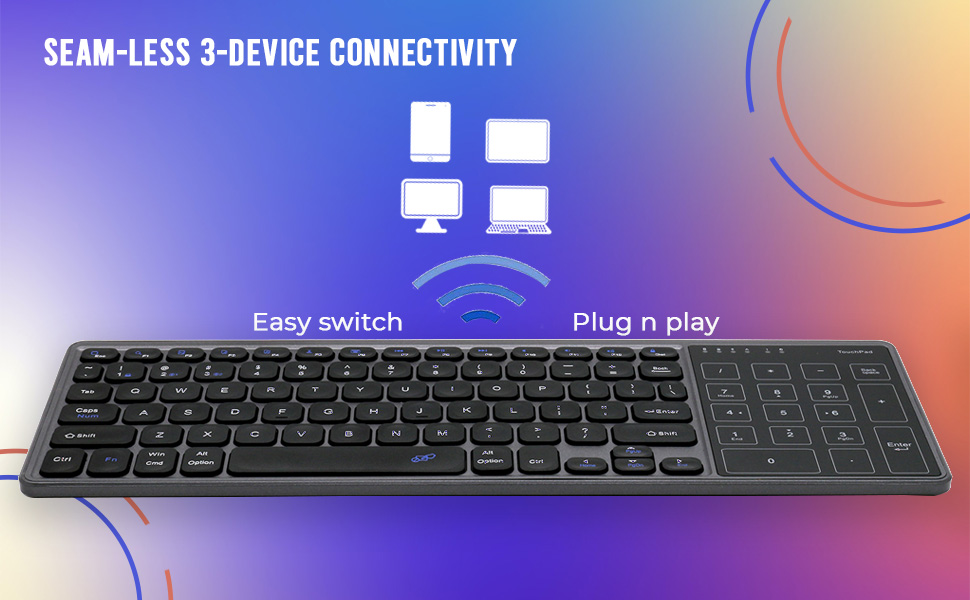 Amazon.in Buy POLYGEAR DUOPAD Stylish Bluetooth Keyboard with Touchpad