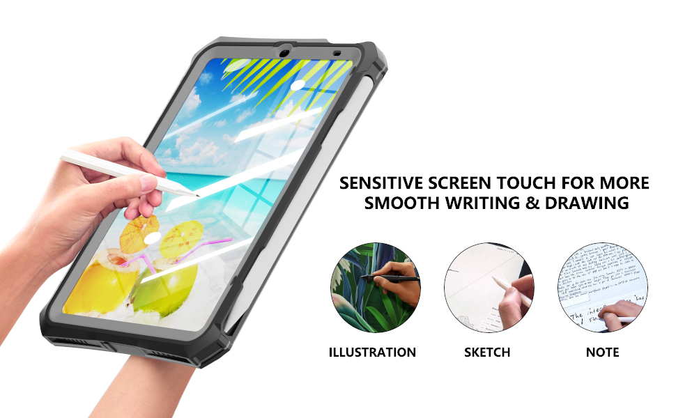SHELLBOX 防水ケース iPad mini 6世代 7世代 8.3インチ Amazon.com: Ezanmull for iPad mini 6 / Mini 7 Waterproof