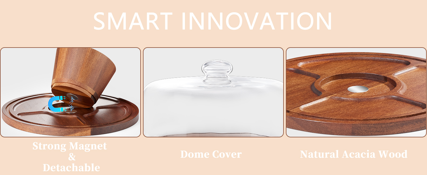 Cake Stand Cake Holder with Cover Charcuterie Board cupcake stand Donut Stand Veggie Tray