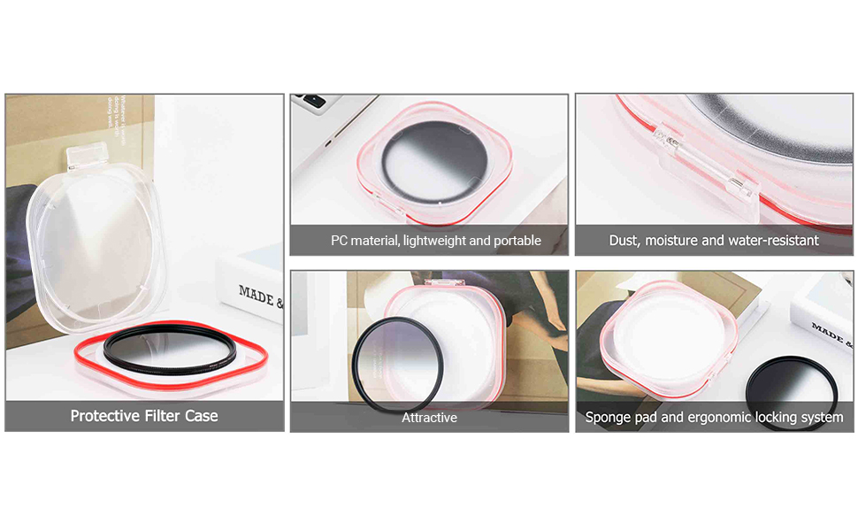 PROfezzion Soft Grad ND 55mm Circular Gradual Neutral Density Filter 4