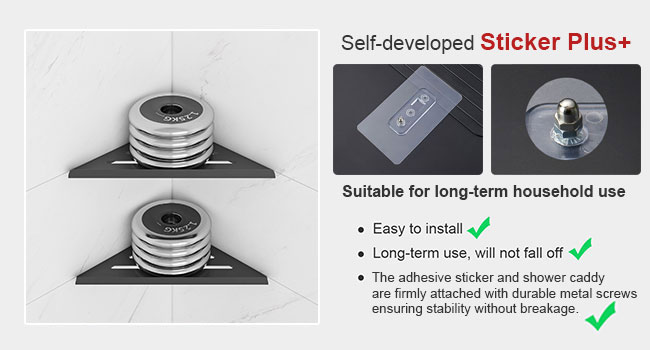 AUSAULAC Corner Shower Shelf