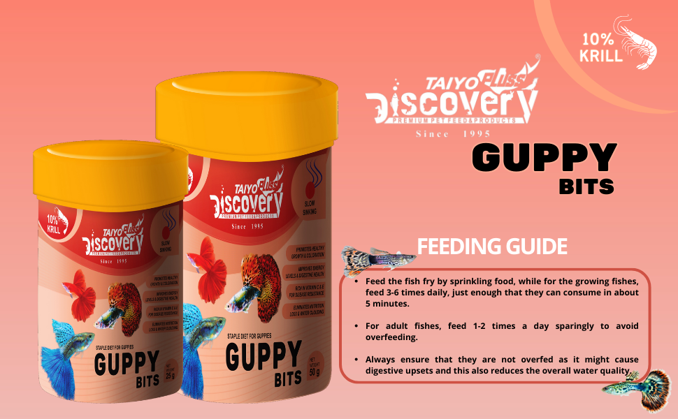 guppy bits fish food