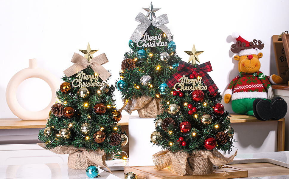 * mini christmas tree ୨୧ * 小さなクリスマスツリー Mini Christmas Tree Small Christmas Tree with Lights LED